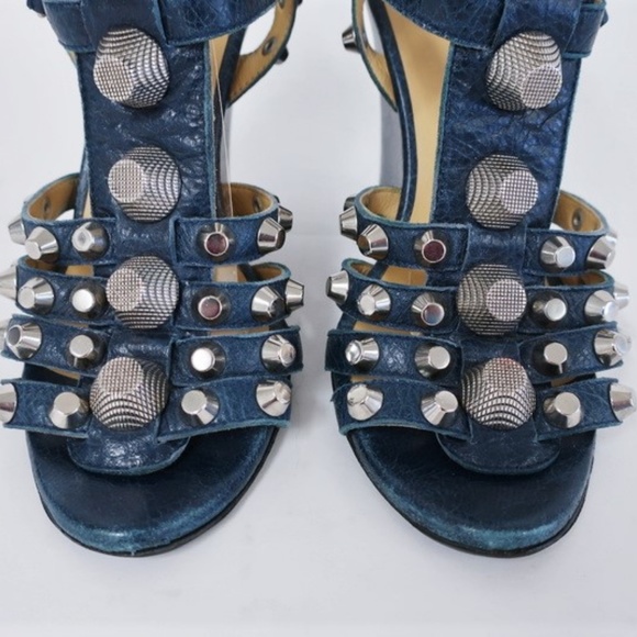 Balenciaga Giant Studded Gladiator Wedge 37.5 - Picture 2 of 8